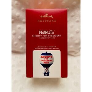 Hallmark Peanuts Snoopy for President 2020 Limited Edition Keepsake Ornament-NIB